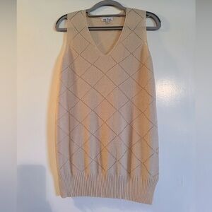 NWOT White Birch Women's Cream Sweater Vest